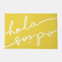 Hola Adios Spanish Typography - Pick Your Colour