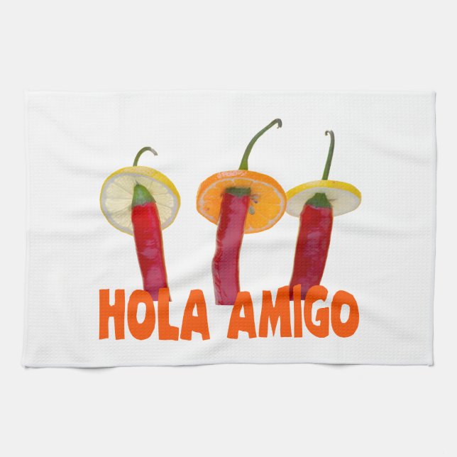 Hola Amigo Kitchen Towel (Horizontal)