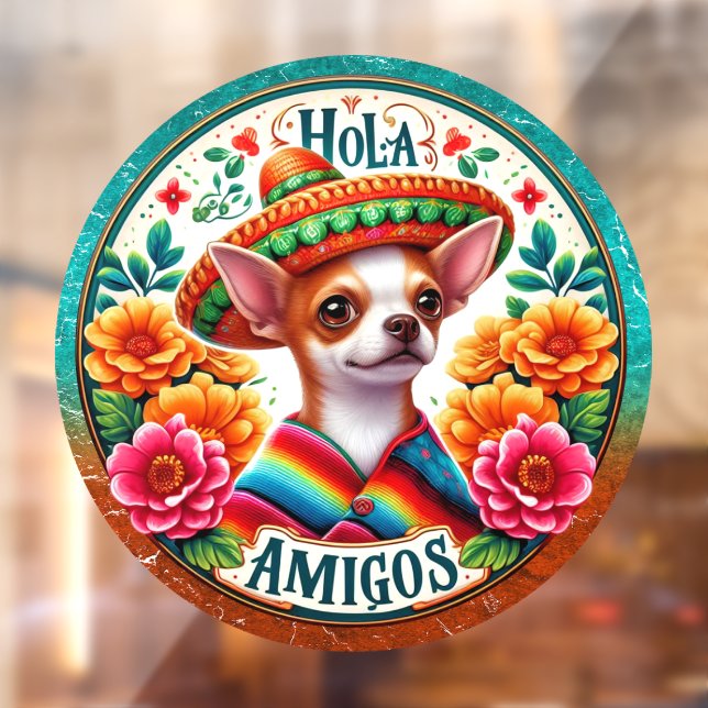 Hola Amigos - So Cute!  Window Cling (Sheet 2)