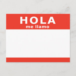 hola me llamo postcard