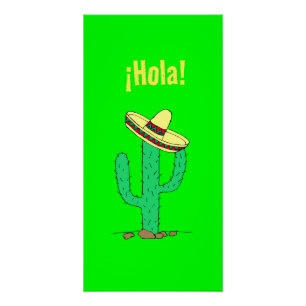 ¡Hola! Mexican Art Spanish Greetings Poster