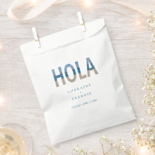 Hola Mexico Beach Tropical Destination Wedding Favour Bag