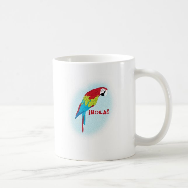 hola parrot coffee mug (Right)