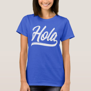Hola Script (White) T-Shirt
