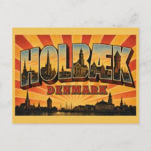 Holbæk Denmark Church Postcard