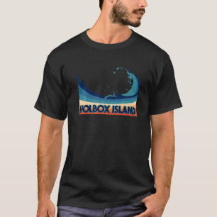 Holbox Island Mexico Retro Surf Sailing & Fishing  T-Shirt
