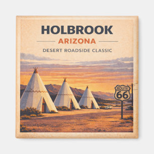 Holbrook Route 66 Arizona Fridge Decor Gift Magnet
