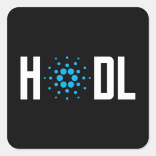 Hold Cardano Square Sticker