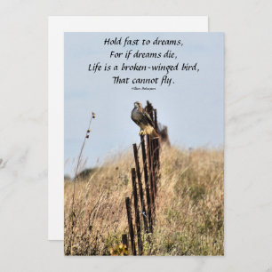 Hold Fast to Dreams Invitation