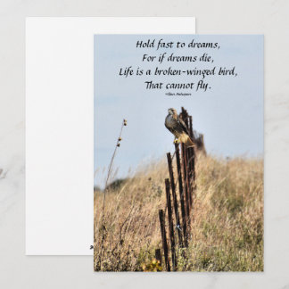 Hold Fast to Dreams Invitation