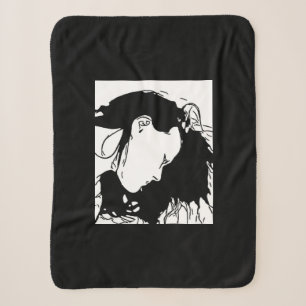 Hold Her Hair Back Sherpa Blanket