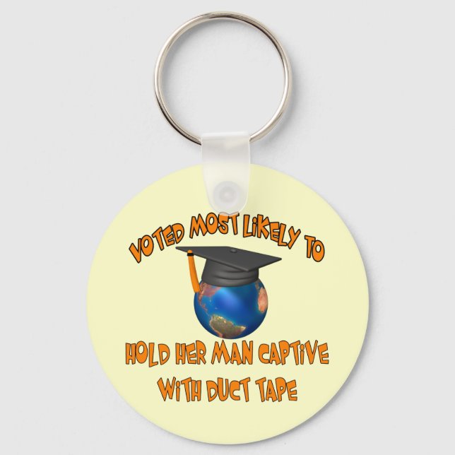 Hold Her Man Captive Keychain (Front)