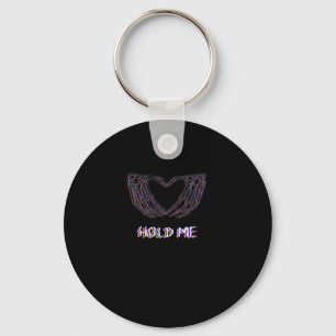 Hold Me Classic Skeleton Hand Heart Style Keychain