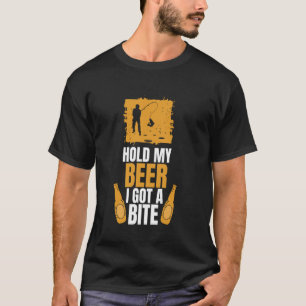 Hold My Beer I Got A Bite Ice Fishing T-Shirt
