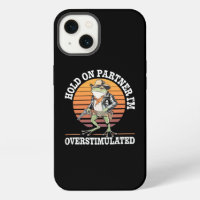 Hold On Partner I'm Overstimulated Cowboy Frog