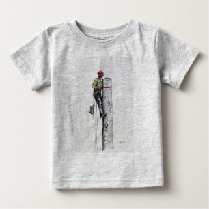Hold on tight tree surgeon baby T-Shirt