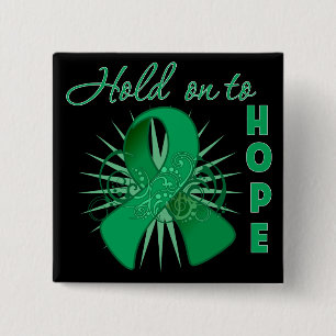 Hold On To Hope - Liver Cancer 2 Inch Square Button