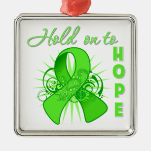 Hold On To Hope - Lymphoma Metal Ornament