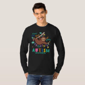 Hold On To Your Uniqueness Autism Awareness Sloth T-Shirt (Front Full)