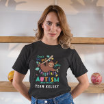 Hold On To Your Uniqueness Sloth Autism Awareness T-Shirt<br><div class="desc">Don't Let Go of Your Uniqueness Autism Awareness design featuring a sloth hanging on a tree branch and not letting go. Cute,  bright,  and fun design for your Awareness campaign,  events as well as adding to your home decor

Add your team name by clicking the "Personalize" button above</div>