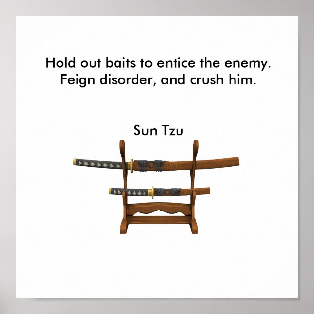 Hold out baits to entice the enemy poster (Front)