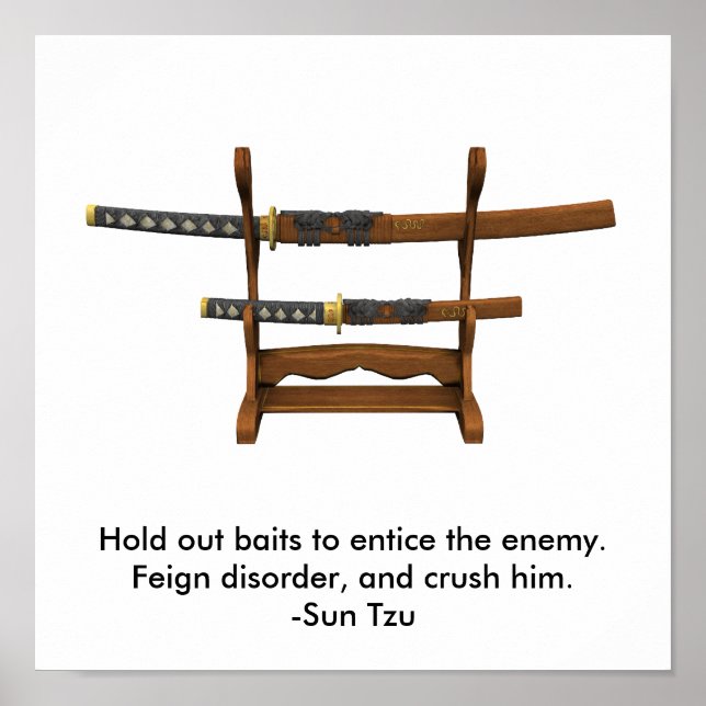 Hold out baits to entice the enemy poster (Front)