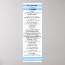 Hold the Door: Lessons for My Kids POSTER