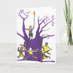 Hold the light up for Hannuka Holiday Card