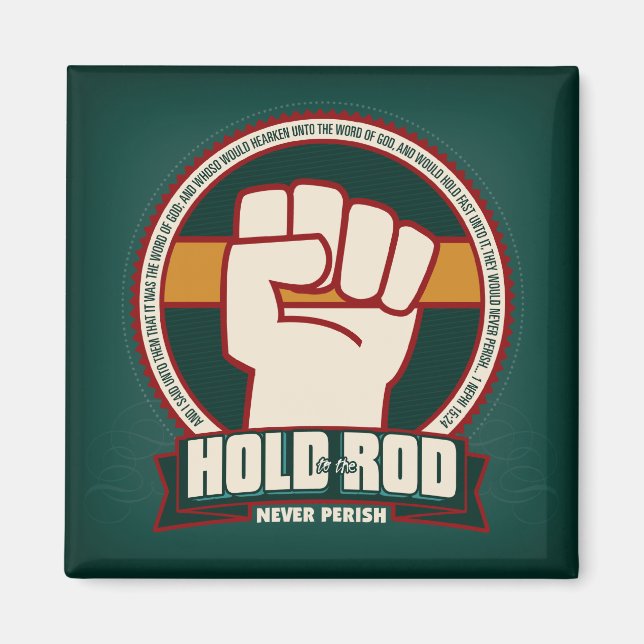 Hold to the Rod. square magnet (Front)