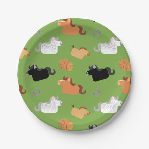 Hold Your Horses Paper Plate