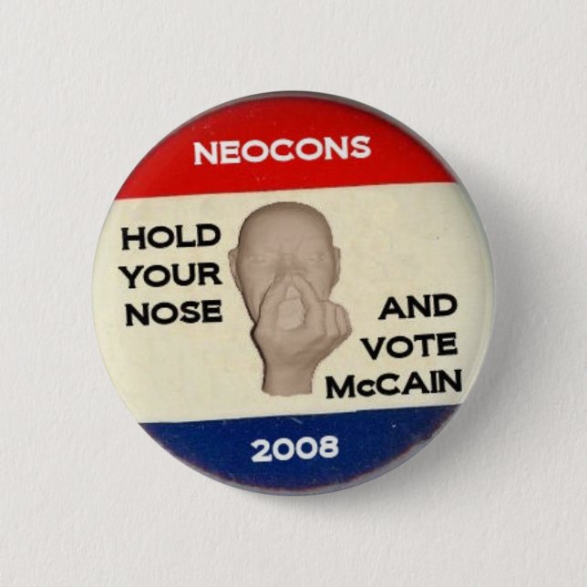 Hold Your Nose And Vote 2 Inch Round Button (Front)