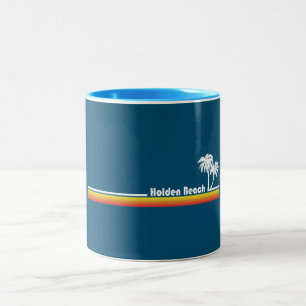 Holden Beach North Carolina Two-Tone Coffee Mug