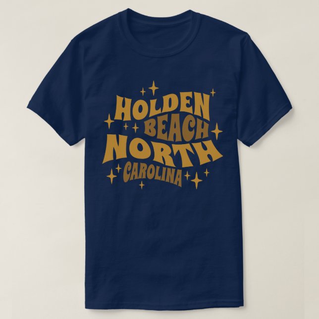 Holden Beach North olina Stars T-Shirt (Design Front)