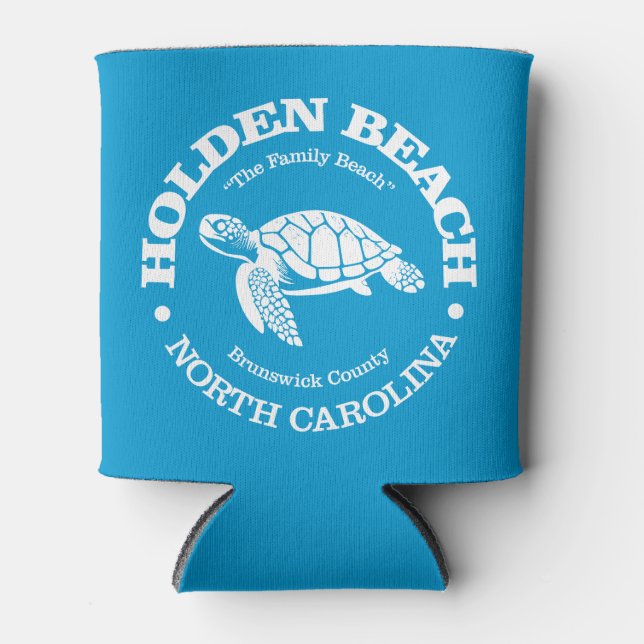 Holden Beach (sea turtle) Can Cooler (Front)