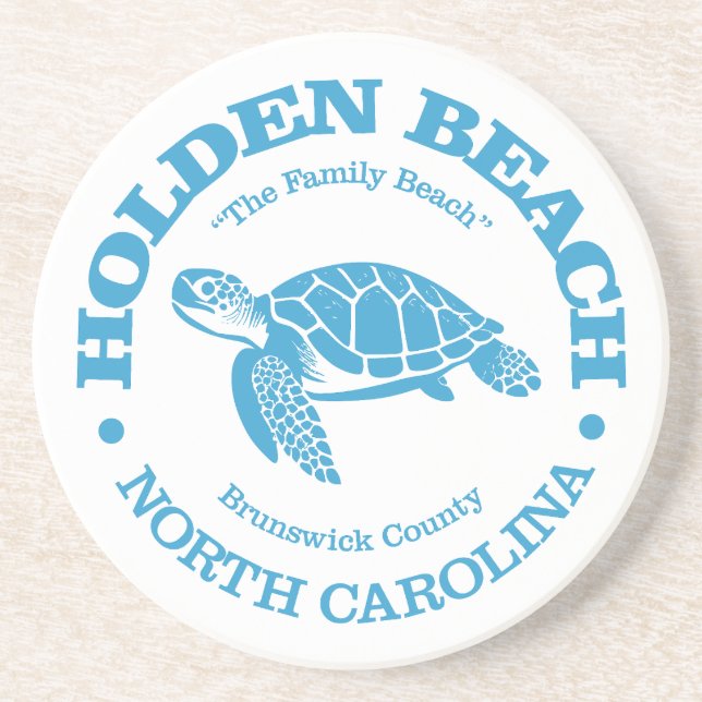 Holden Beach (sea turtle) Coaster (Front)