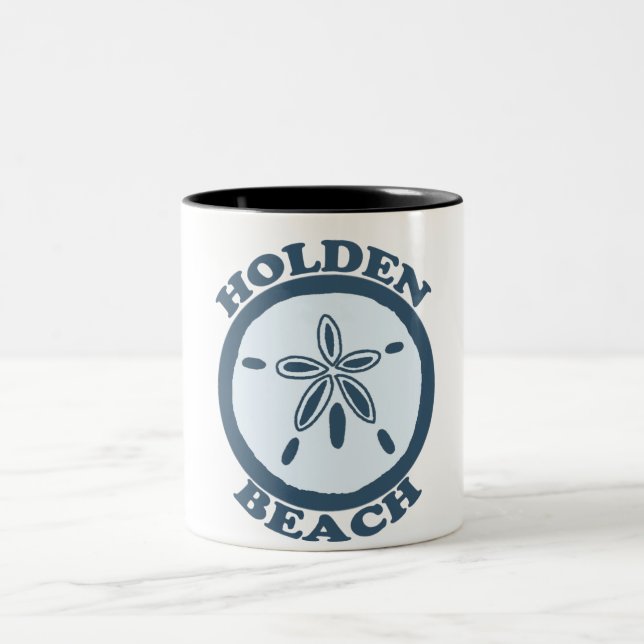 Holden Beach. Two-Tone Coffee Mug (Center)