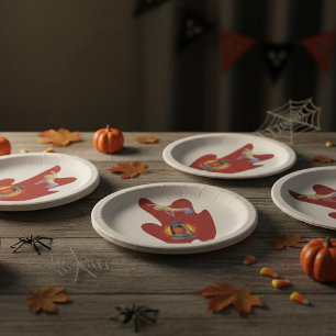 Holding A Lantern Paper Plate