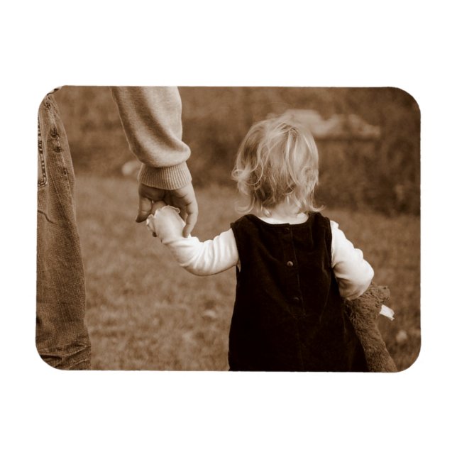 Holding Daddy's Hand Magnet (Horizontal)