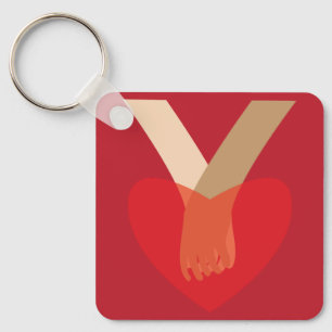 Holding Hands Keychain
