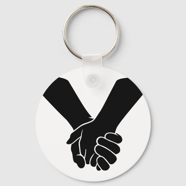 Holding Hands Keychain (Front)