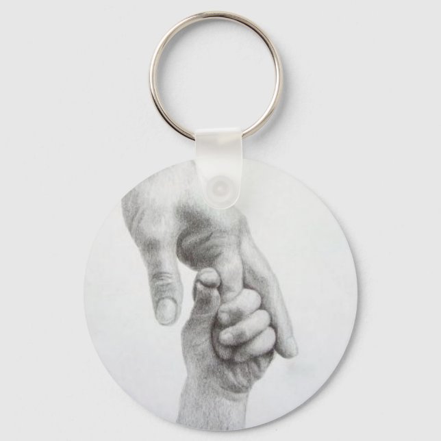 Holding hands keychain (Front)