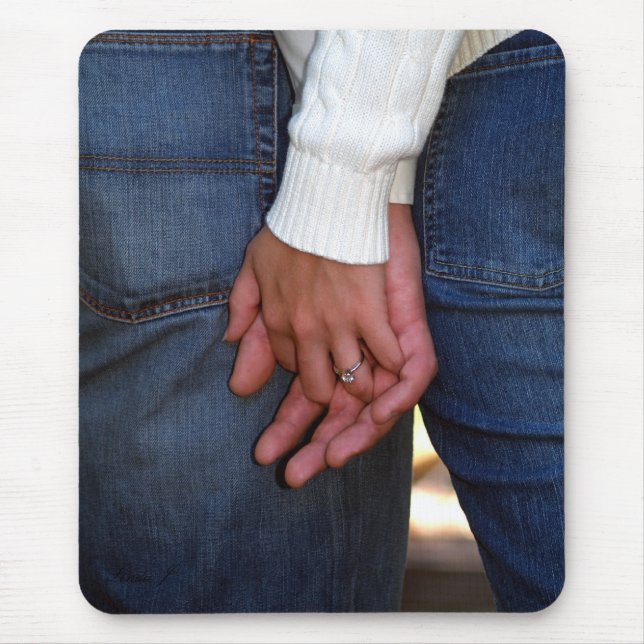 Holding Hands Mousepad (Front)