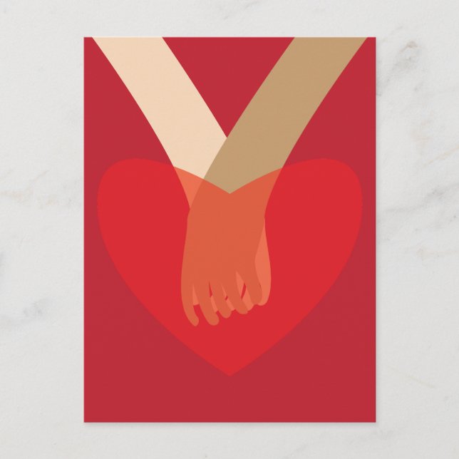 Holding Hands Postcard (Front)