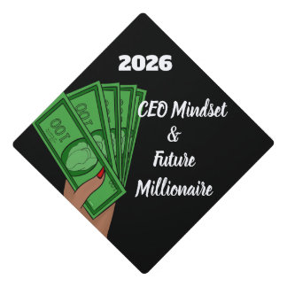 Holding Money - Business Degree Graduation Cap Topper