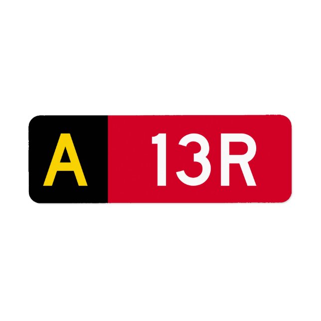 Holding Point Sign A13R (Front)