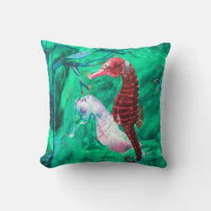 Holding Tails Throw Pillow