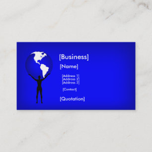 Holding the Earth Business Card