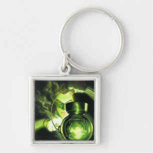 Holding the Green Lantern Keychain