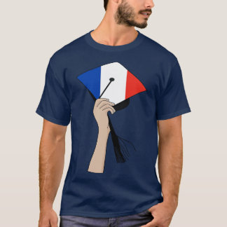 Holding the Square Academic Cap France T-Shirt