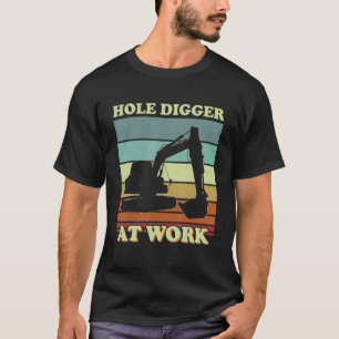 Hole Digger At Work Construction Worker Boy's Exca T-Shirt